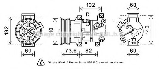 TOK683 PRASCO Compressor, air conditioning