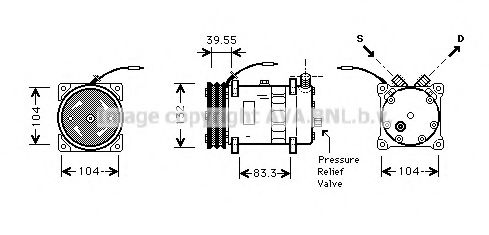 VLAK038 PRASCO Air Conditioning Compressor, air conditioning