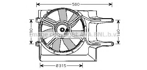VW7509 PRASCO Fan, radiator