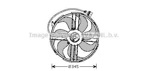 VW7512 PRASCO Cooling System Fan, radiator