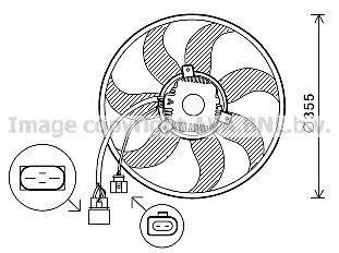 VW7534 PRASCO Fan, radiator