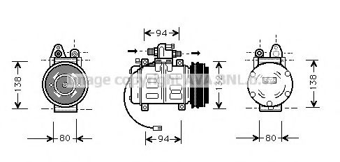 AIK180 PRASCO Compressor, air conditioning