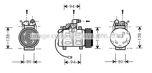 AIK182 PRASCO Compressor, air conditioning