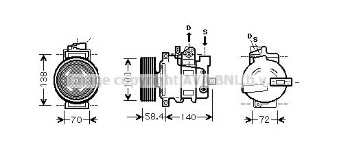 AIK262 PRASCO Compressor, air conditioning
