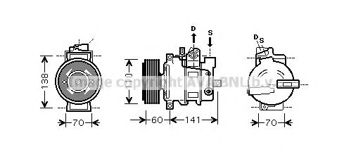 AIK271 PRASCO Compressor, air conditioning