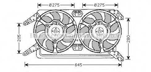 AL7507 PRASCO Fan, radiator