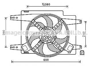 AL7522 PRASCO Fan, radiator