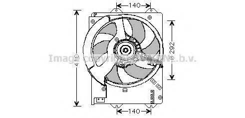 AU7502 PRASCO Cooling System Fan, radiator