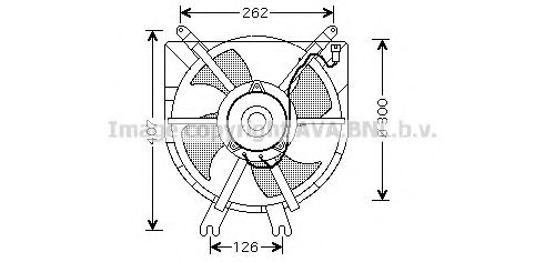 AU7503 PRASCO Fan, radiator