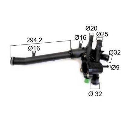 8192801 HOFFER Cooling System Thermostat, coolant