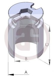 D025122 AUTOFREN+SEINSA Тормозная система Поршень, корпус скобы тормоза