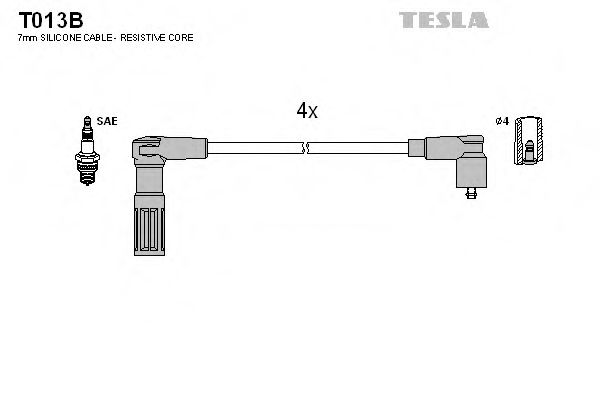 T013B TESLA Ignition Cable Kit