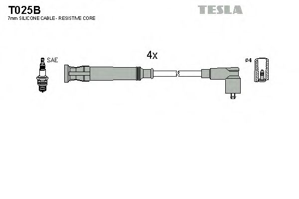 T025B TESLA Ignition Cable Kit