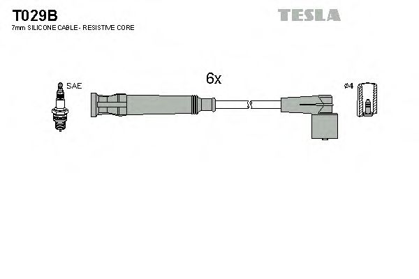 T029B TESLA Ignition Cable Kit