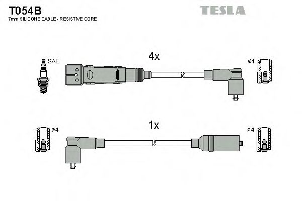 T054B TESLA Ignition Cable Kit