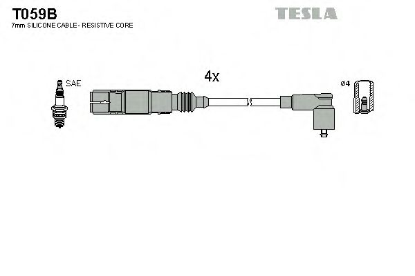 T059B TESLA Ignition Cable Kit