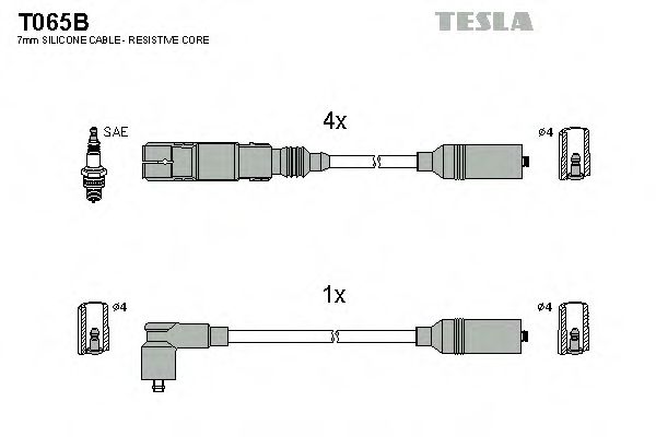 T065B TESLA Ignition Cable Kit