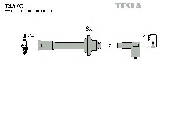 T457C TESLA Ignition Cable Kit