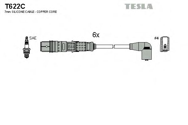 T622C TESLA Ignition Cable Kit