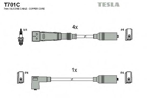 T701C TESLA Ignition Cable Kit