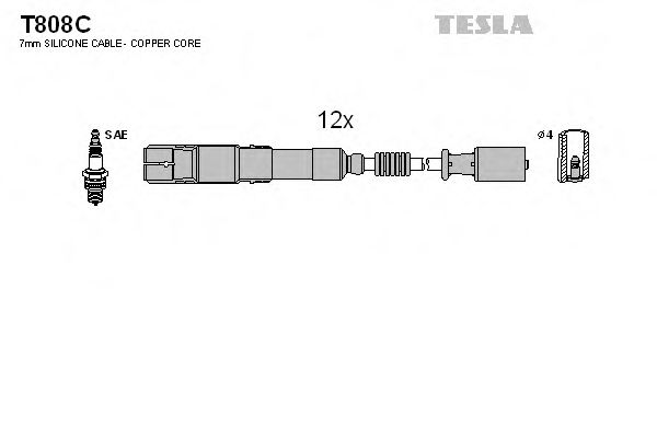 T808C TESLA Ignition Cable Kit