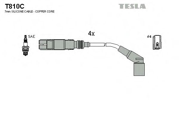T810C TESLA Ignition Cable Kit