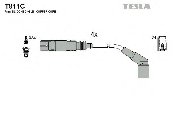 T811C TESLA Ignition Cable Kit