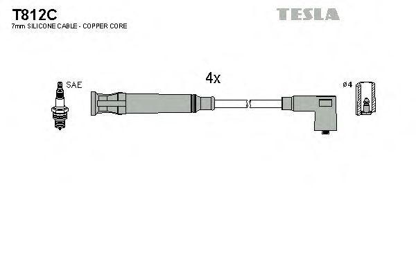 T812C TESLA Ignition Cable Kit