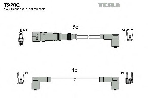 T920C TESLA Ignition Cable Kit
