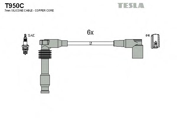 T950C TESLA Ignition Cable Kit