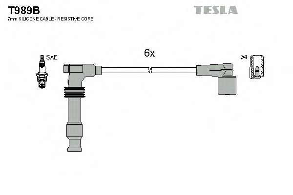 T989B TESLA Ignition Cable Kit