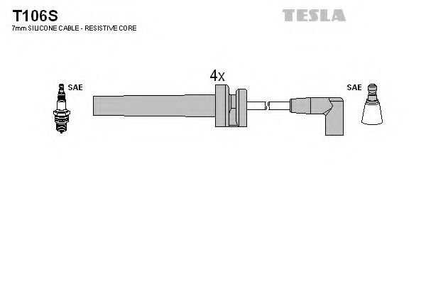 T106S TESLA Ignition Cable Kit