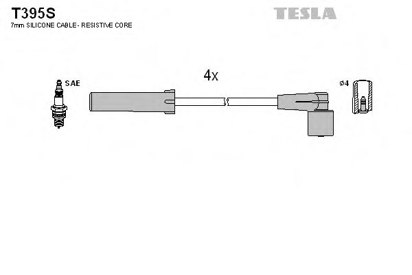 T395S TESLA Ignition Cable Kit