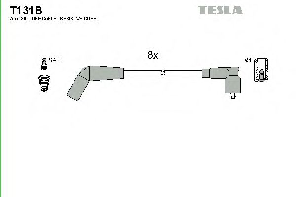 T131B TESLA Ignition Cable Kit