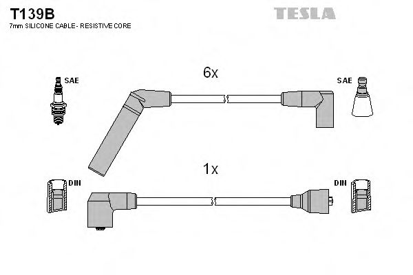 T139B TESLA Ignition Cable Kit