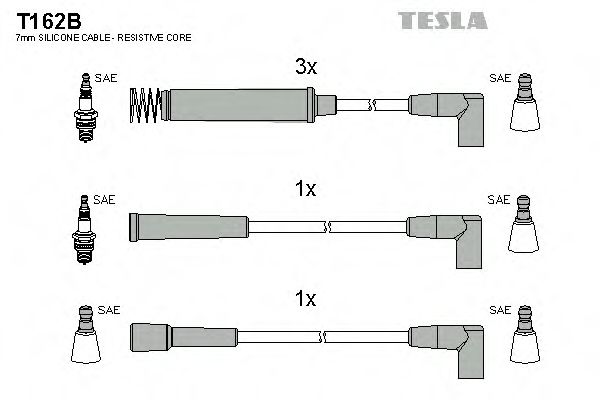 T162B TESLA Ignition Cable Kit