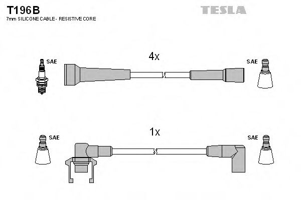 T196B TESLA Ignition Cable Kit