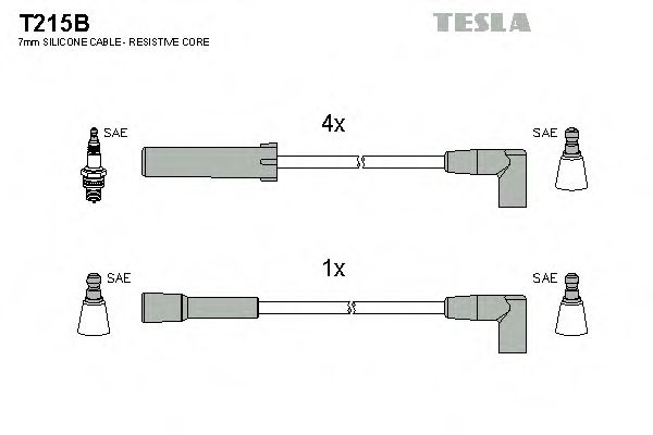T215B TESLA Ignition Cable Kit