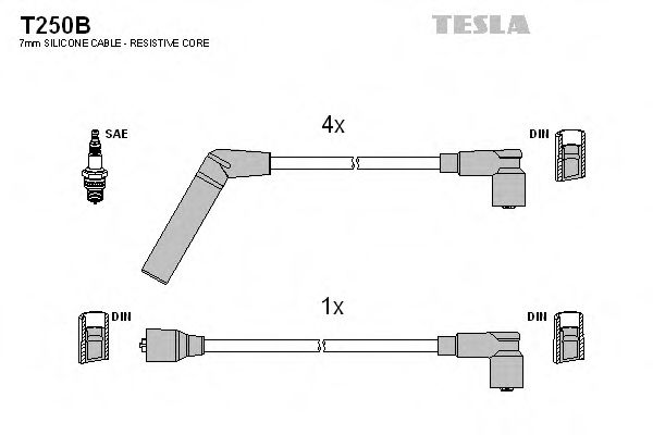 T250B TESLA Ignition Cable Kit