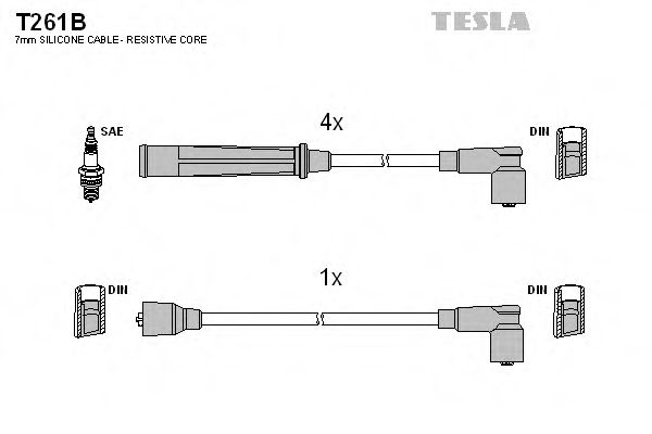 T261B TESLA Ignition Cable Kit