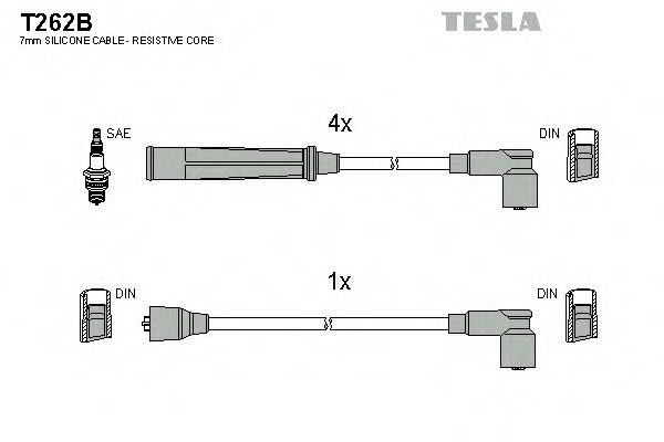T262B TESLA Ignition Cable Kit