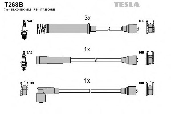 T268B TESLA Ignition Cable Kit