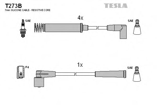 T273B TESLA Ignition Cable Kit