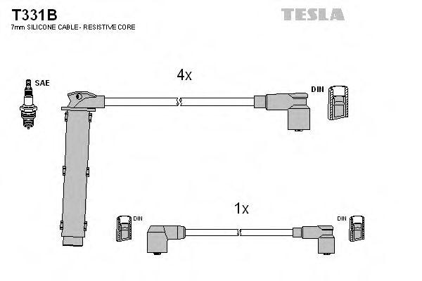 T331B TESLA Ignition Cable Kit