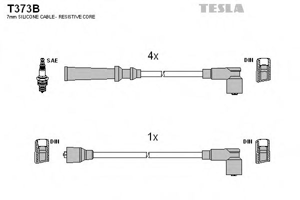 T373B TESLA Ignition Cable Kit