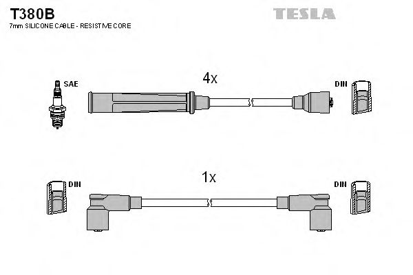 T380B TESLA Ignition Cable Kit