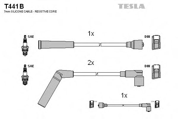 T441B TESLA Ignition Cable Kit