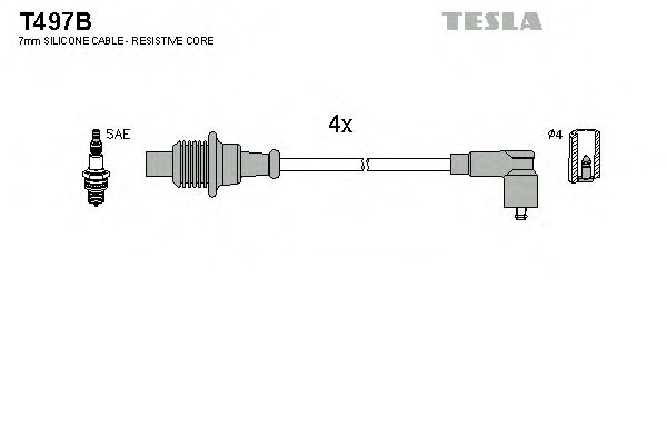 T497B TESLA Ignition Cable Kit