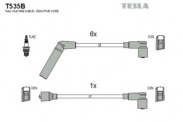 T535B TESLA Ignition Cable Kit