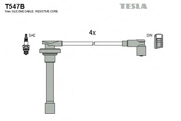 T547B TESLA Ignition Cable Kit